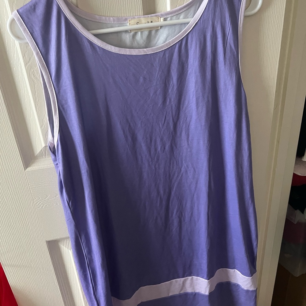 Sleeveless Purple Women's Dress